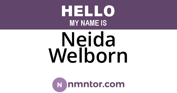 Neida Welborn