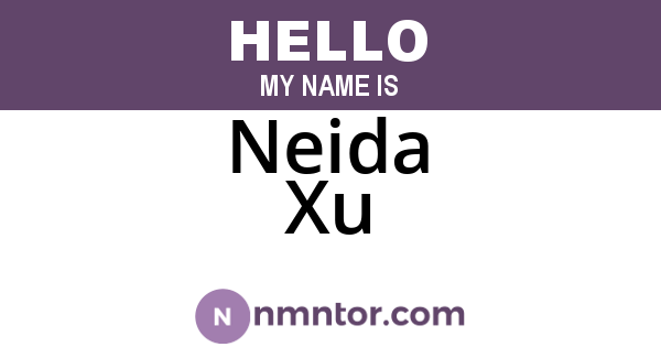 Neida Xu
