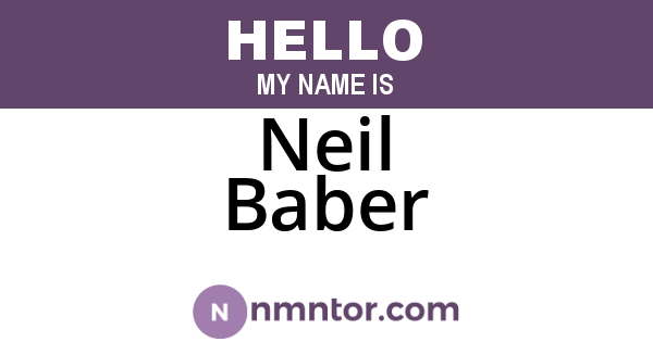 Neil Baber