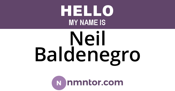 Neil Baldenegro