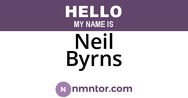 Neil Byrns