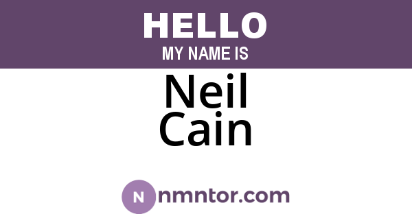 Neil Cain