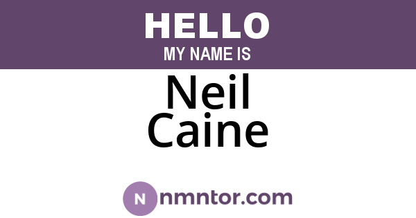 Neil Caine