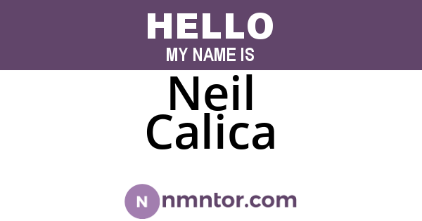 Neil Calica