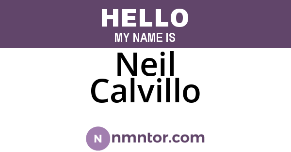 Neil Calvillo