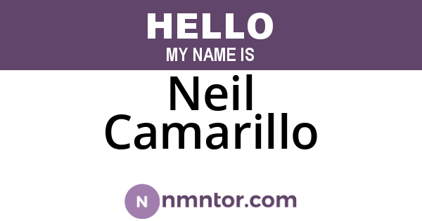 Neil Camarillo