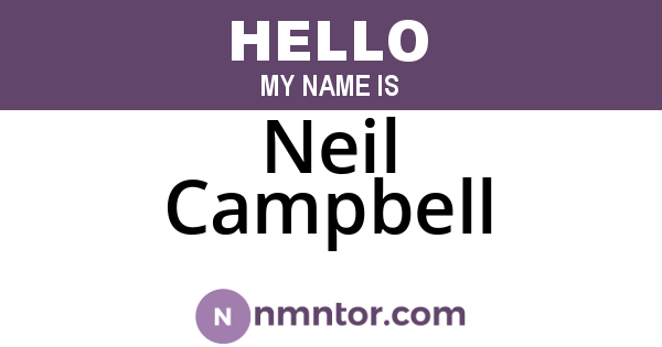 Neil Campbell