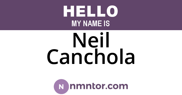 Neil Canchola