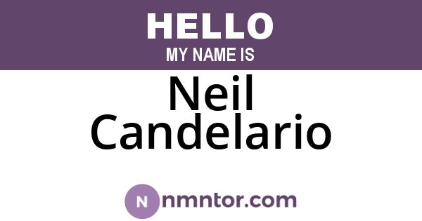 Neil Candelario