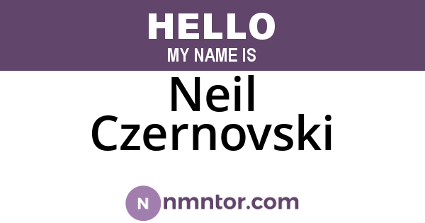 Neil Czernovski