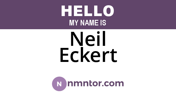 Neil Eckert