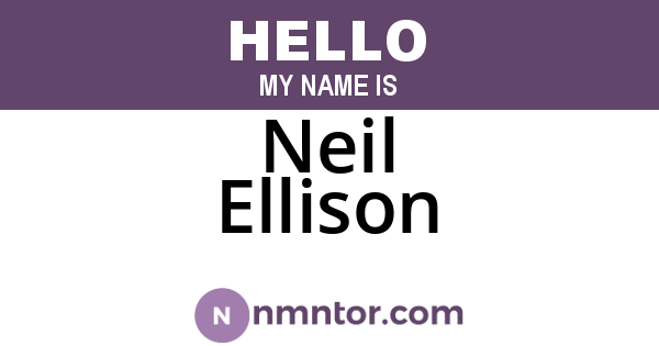 Neil Ellison