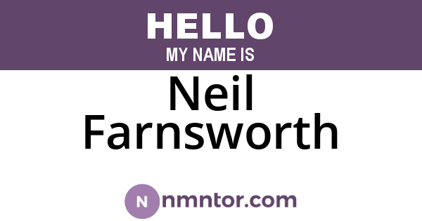 Neil Farnsworth