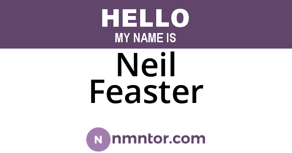 Neil Feaster