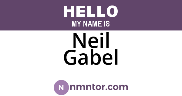 Neil Gabel