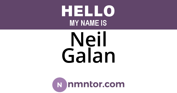 Neil Galan