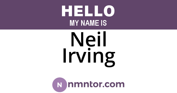 Neil Irving