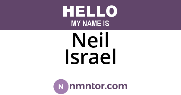 Neil Israel