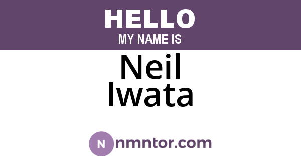 Neil Iwata