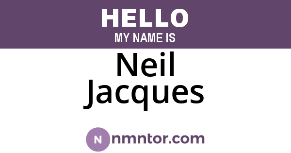 Neil Jacques
