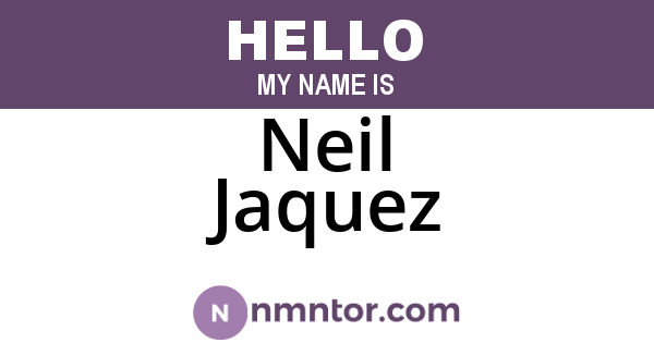 Neil Jaquez