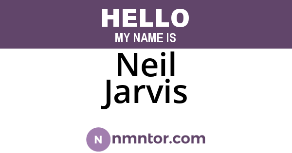 Neil Jarvis