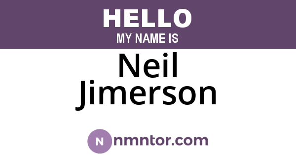 Neil Jimerson