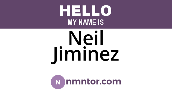 Neil Jiminez