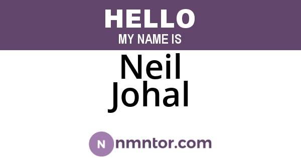 Neil Johal