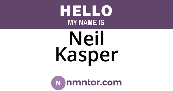 Neil Kasper