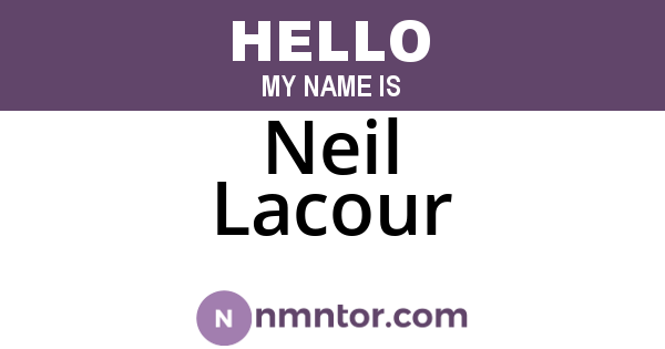 Neil Lacour
