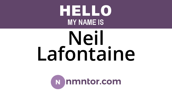 Neil Lafontaine