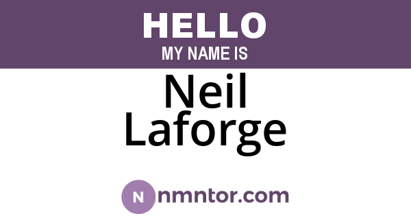 Neil Laforge
