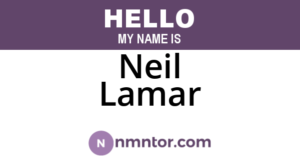Neil Lamar