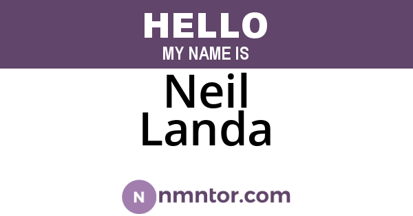Neil Landa
