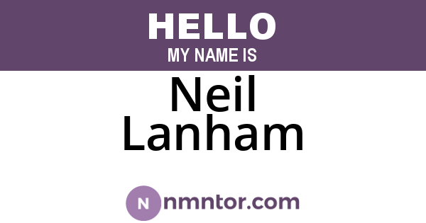 Neil Lanham