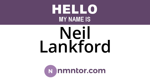 Neil Lankford