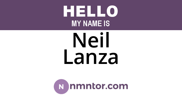 Neil Lanza