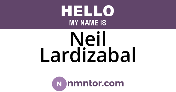 Neil Lardizabal