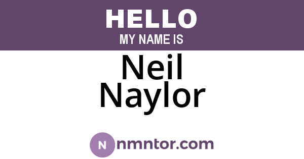 Neil Naylor