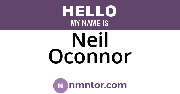 Neil Oconnor