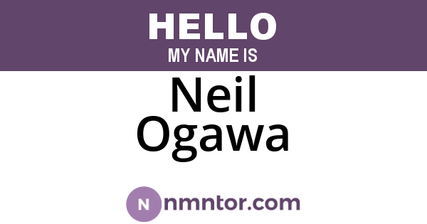 Neil Ogawa