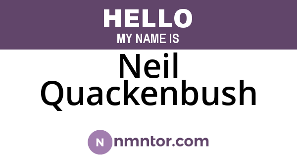 Neil Quackenbush