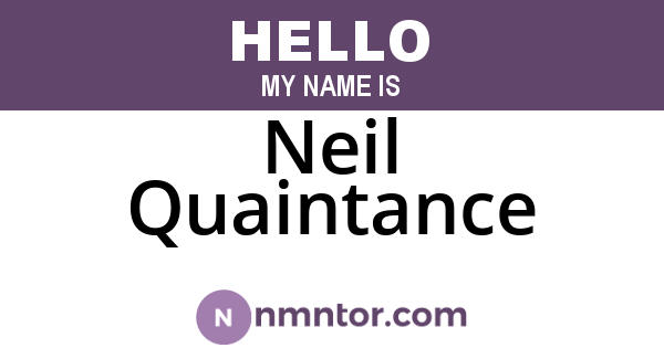 Neil Quaintance