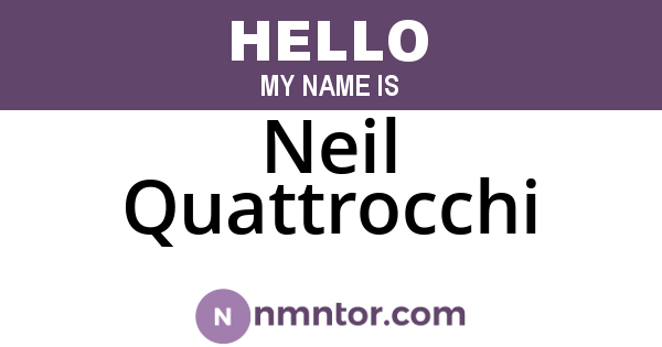 Neil Quattrocchi