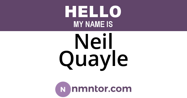 Neil Quayle