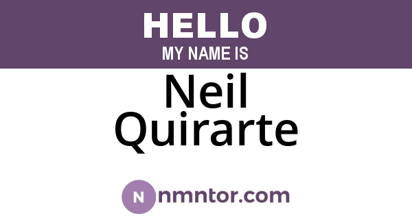Neil Quirarte