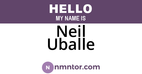 Neil Uballe