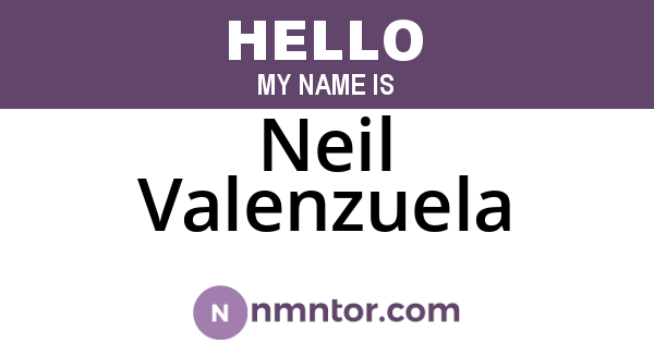 Neil Valenzuela