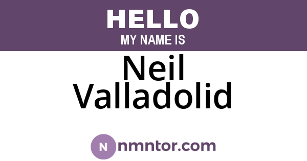 Neil Valladolid